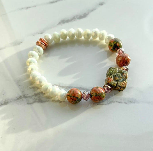 Heart Healing | UNAKITE, IVORY JASPER