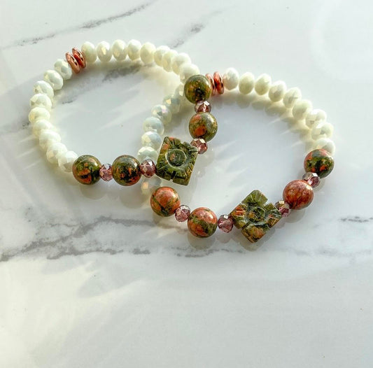 Heart Healing | UNAKITE, IVORY JASPER