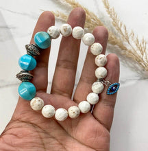 Load image into Gallery viewer, Comfort &amp; Protection | TURQUOISE, WHITE BUFFALO STONE
