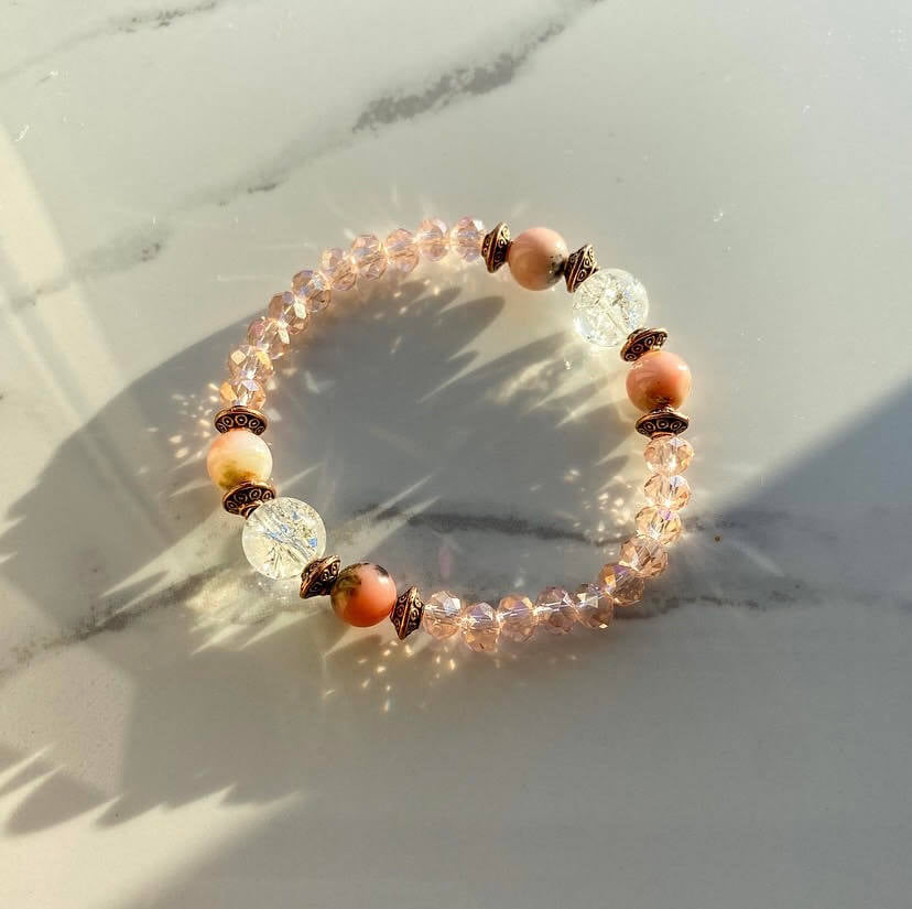 Beauty & Grace (Set) | ROSE QUARTZ, RHODONITE