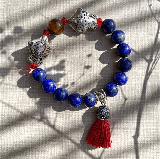 Good Fortune & Protection | LAPIS LAZULI & TIGER'S EYE