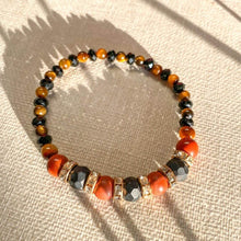 Load image into Gallery viewer, Secured &amp; Anchored (Stack of 3) | ONYX, JASPER, TIGER&#39;S EYE, CITRINE, PYRITE

