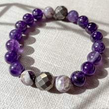 Load image into Gallery viewer, Independence &amp;  Progress| AMETHSYT, PYRITE, CHEVRON AMETHYST
