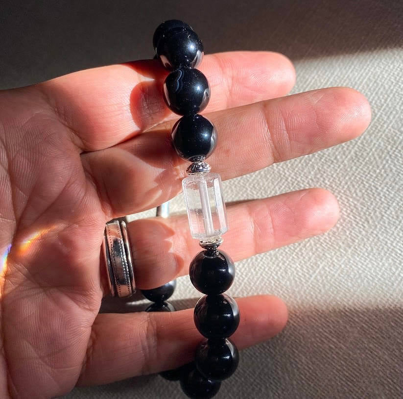 Stability & Foundation | BLACK AGATE, QUARTZ BAR